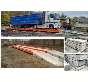 Автомобильные бетонные весы на 80 тонн 18 метров на цифровых датчиках